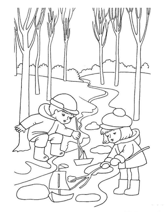 Дети в апреле