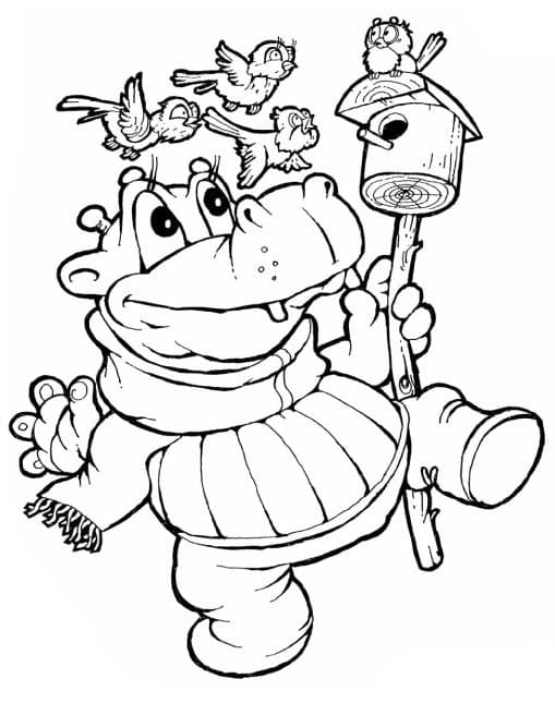 Бегемот с скворечником