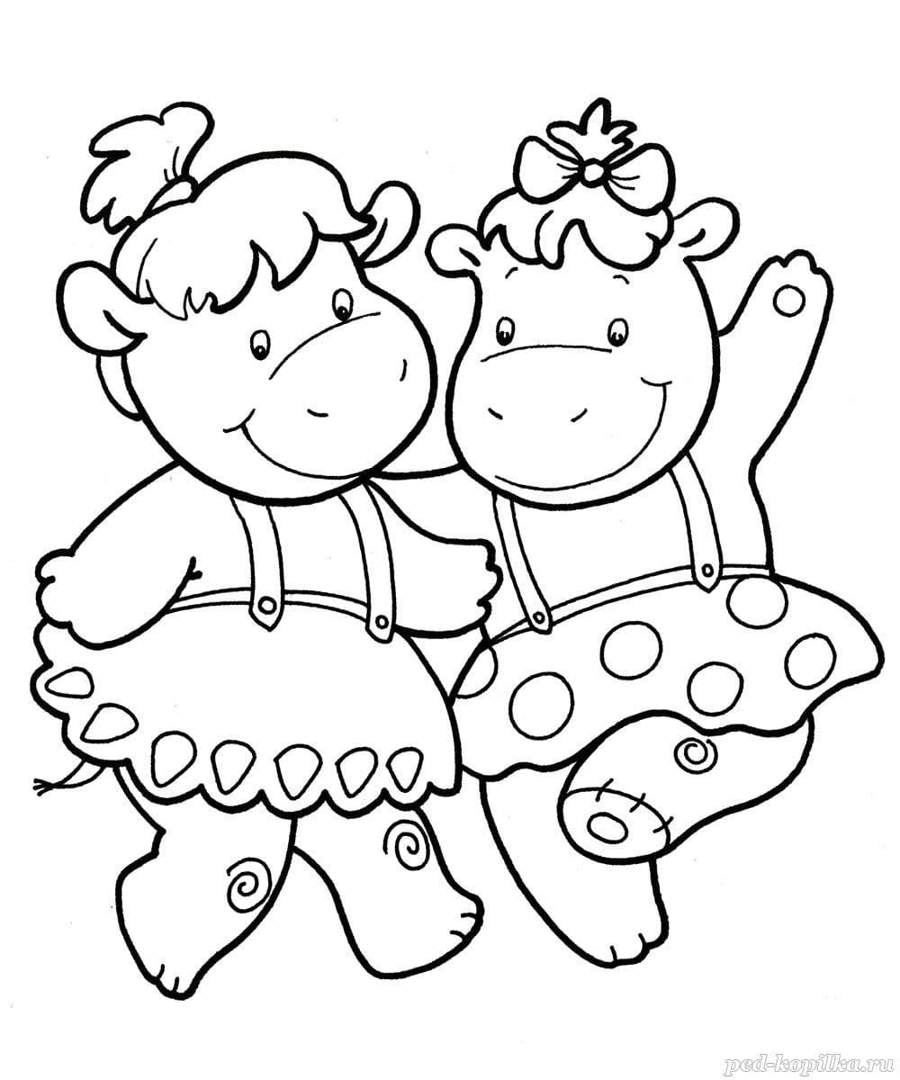 Девочки бегемоты