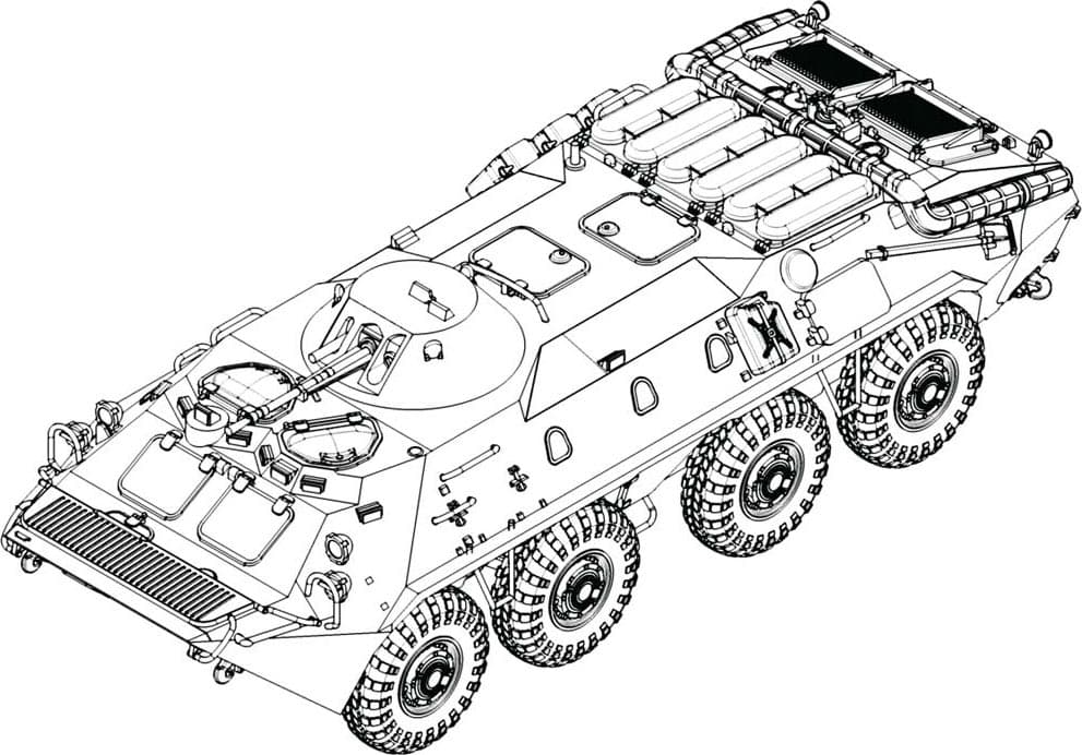 Раскраска БТР