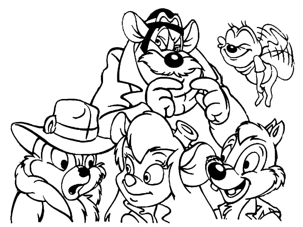 Бурундуки и пчелка