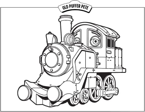 Паровозик с глазами