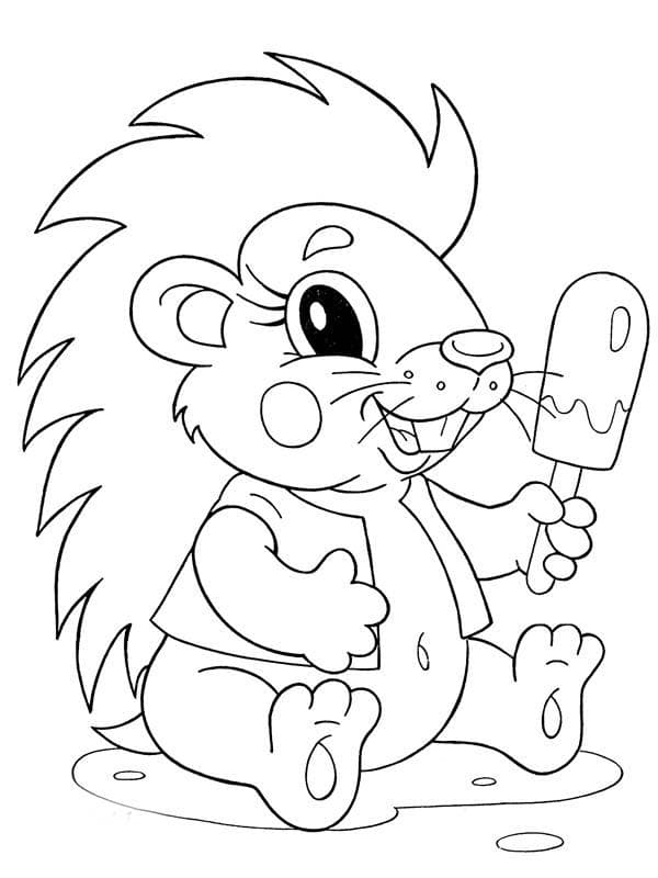 Ежик с мороженным