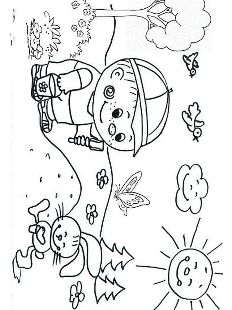 Месяц июнь раскраска