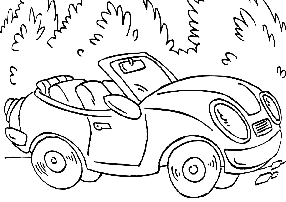 Мультяшный кабриолет