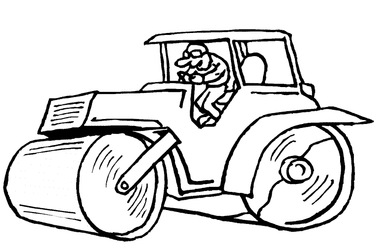 Водитель за катком