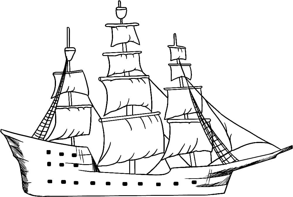 Ёольшой парусный корабль