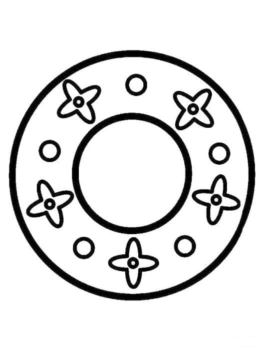 Круг с цветочками