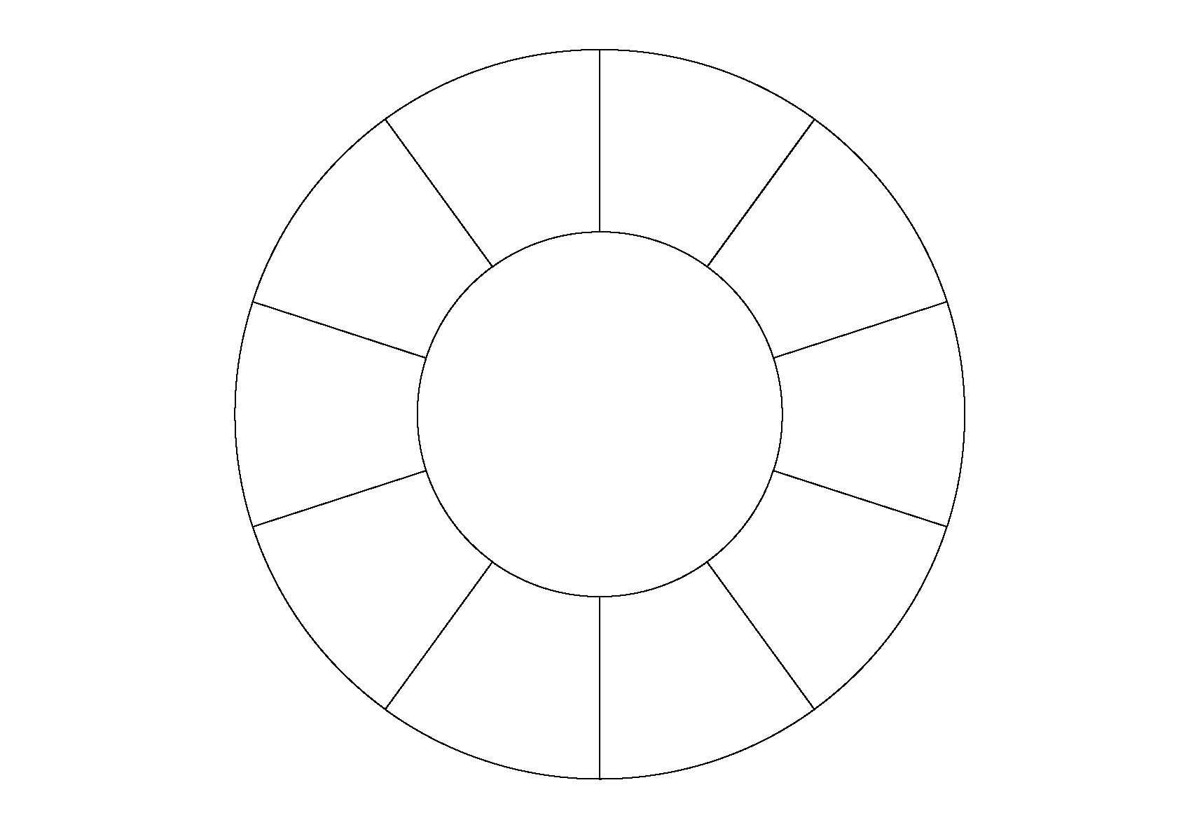 Круг с долями