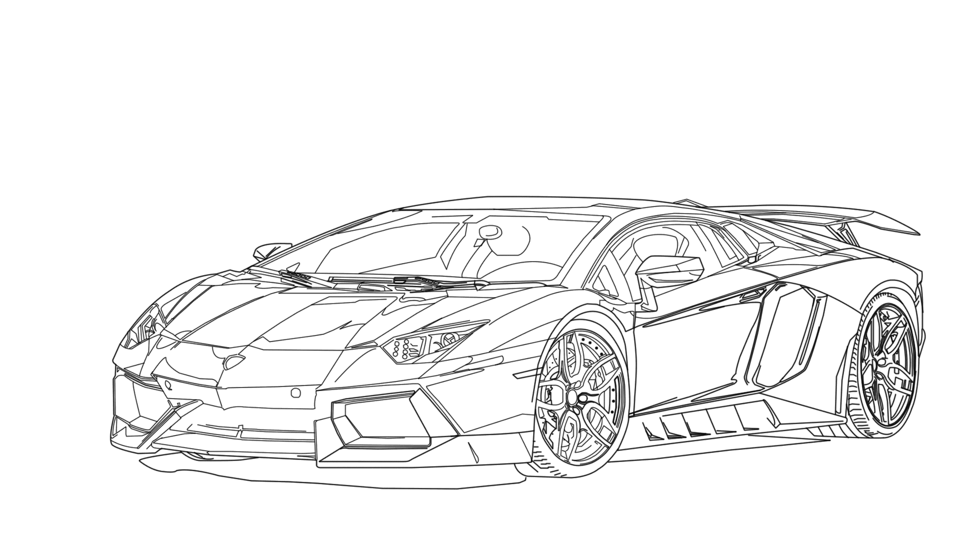 Ламборджини со спойлером