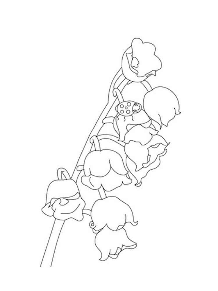 Ландыш и божья коровка