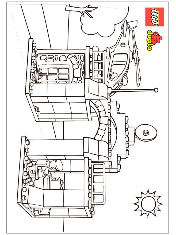Лего дупло красивая раскраска