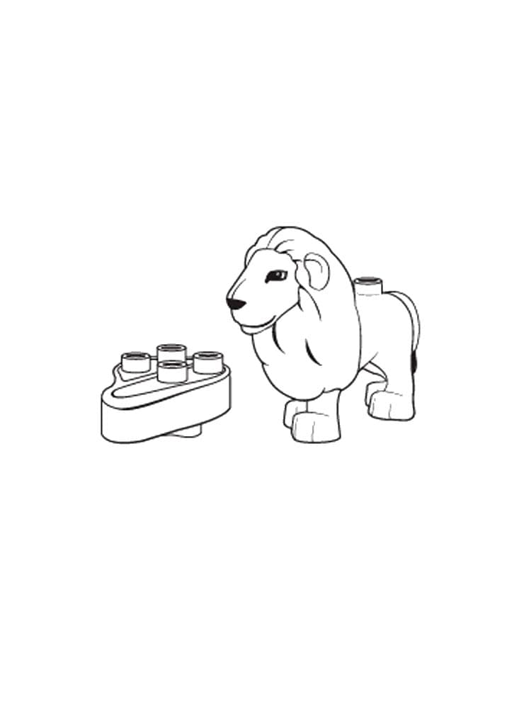 Лев лего дупло