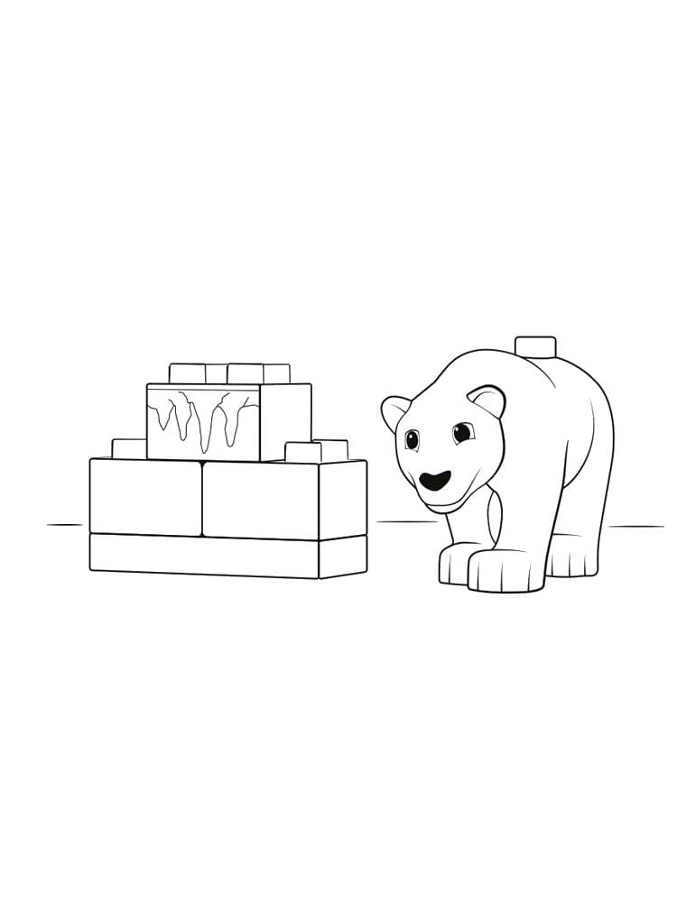 Медведь лего дупло