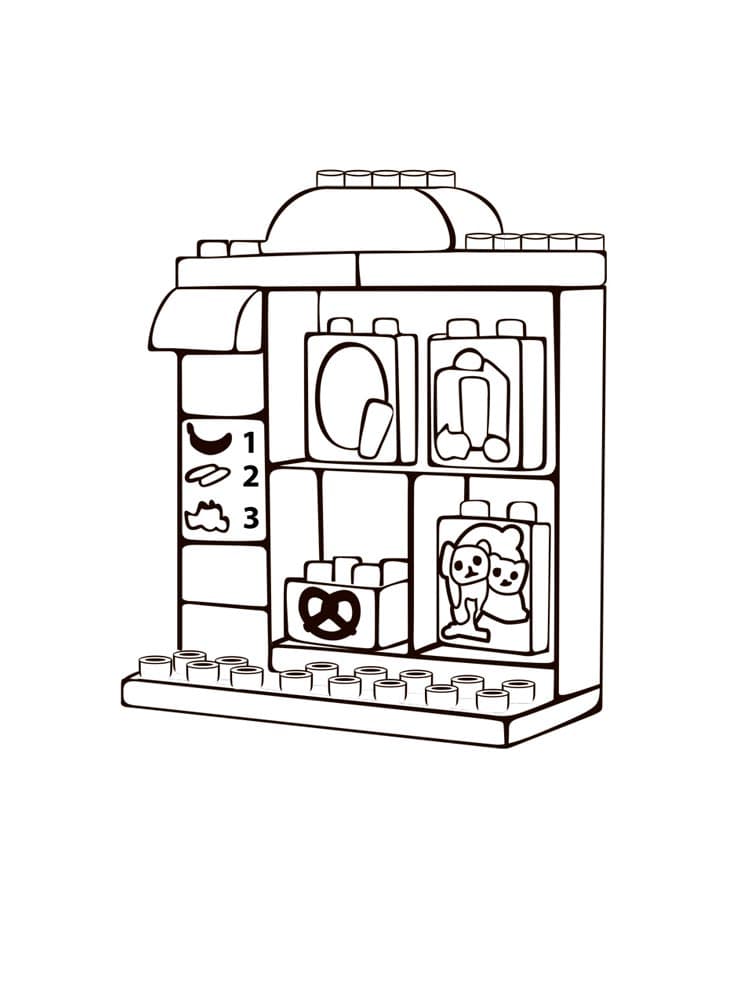 Шкаф лего дупло раскраска