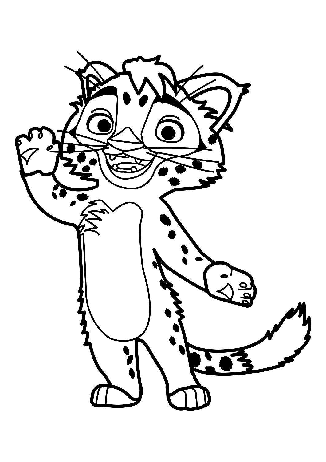 Раскраска Лео