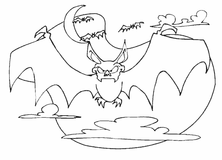 Летучая мышь и облака