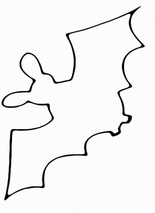 Трафарет летучей мыши