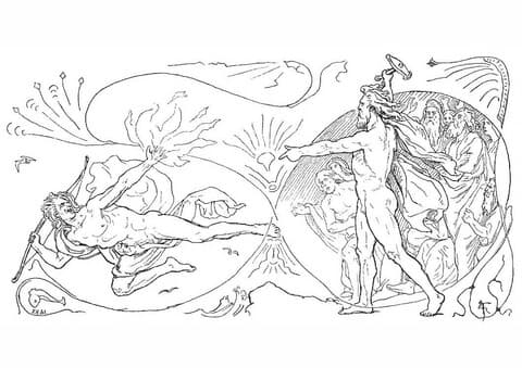 Раскраска для детей Локи