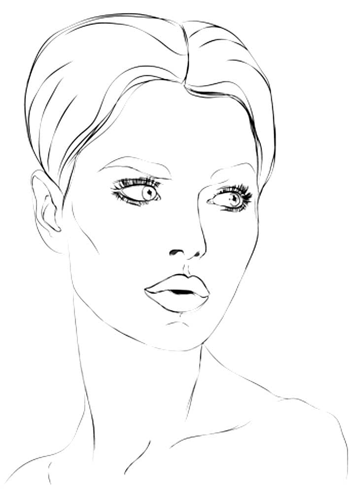 Лица девушек для макияжа