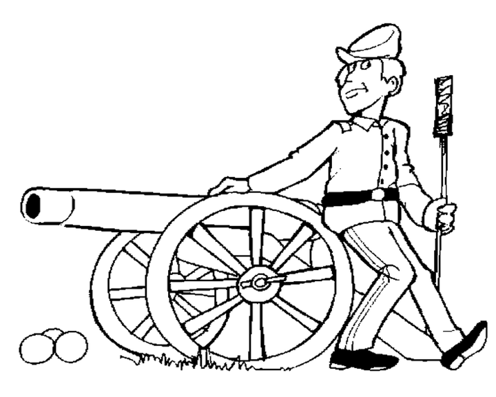 Солдат и пушка