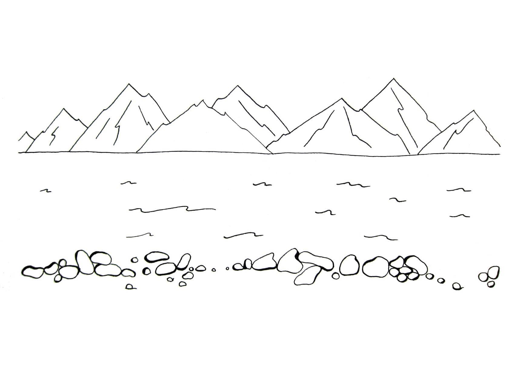 Раскраска для детей пустыня