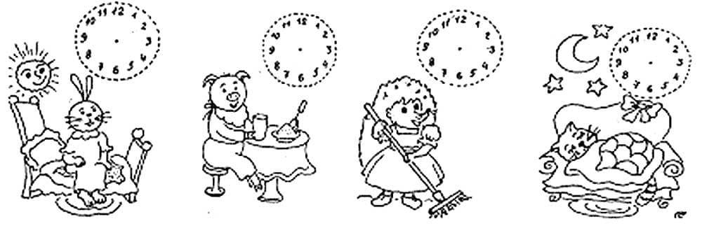 Что делать днем раскраска детская