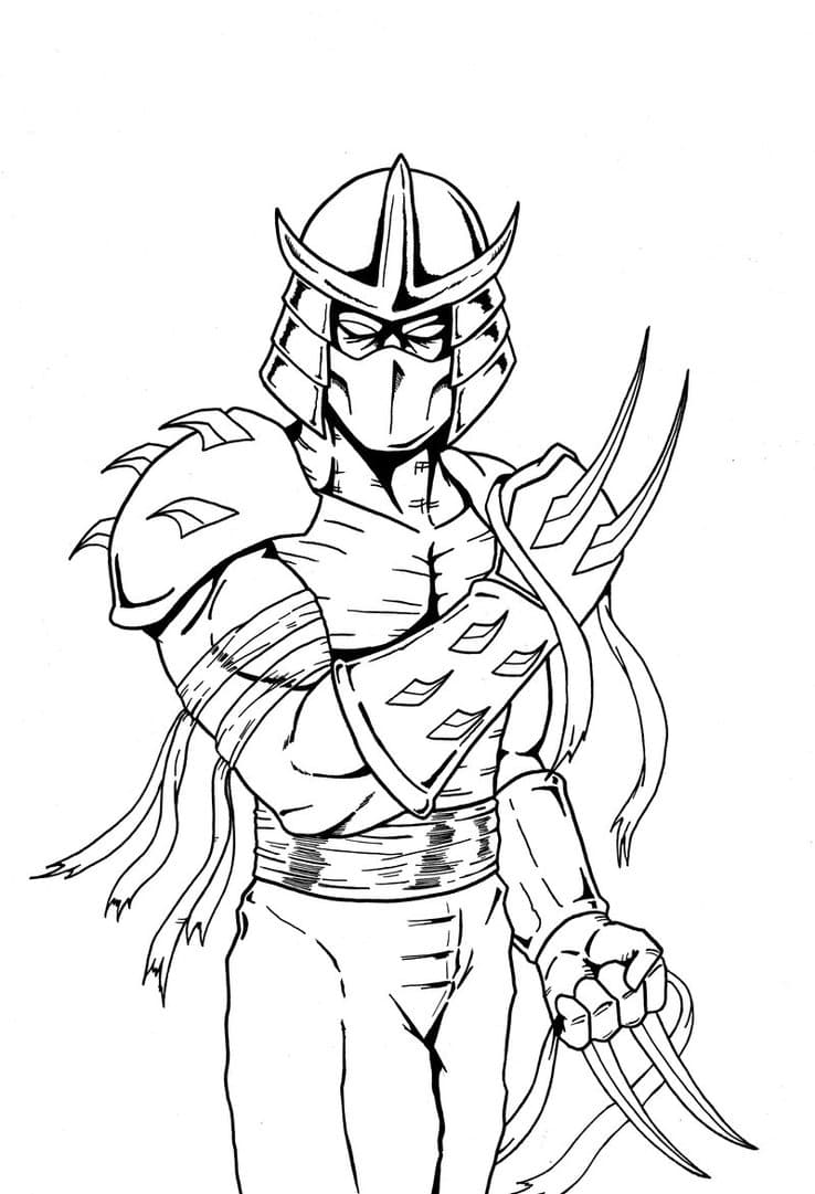 Шреддер позирует