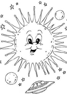 Солнышко и летающая тарелка