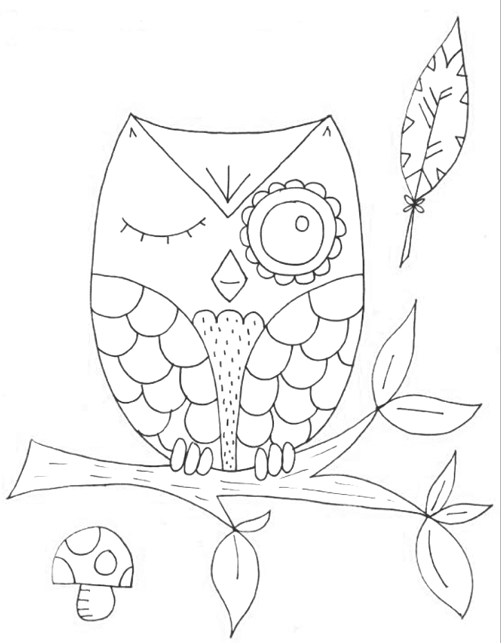 Сова и мухомор