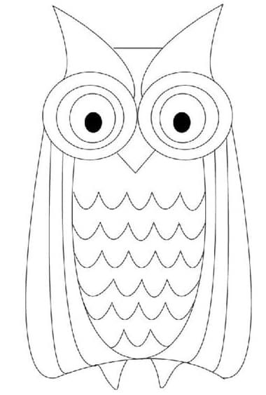 Сова с большими глазами картинка