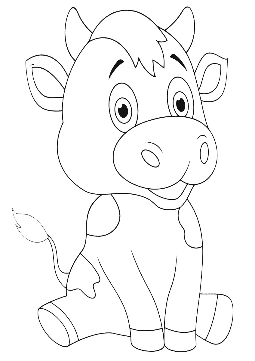 Мультяшный теленок