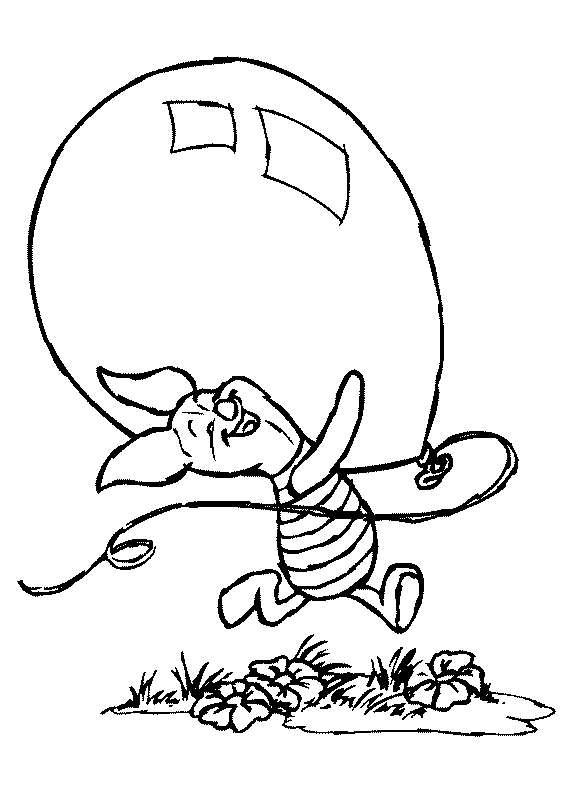 Пятачок с воздушным шаром