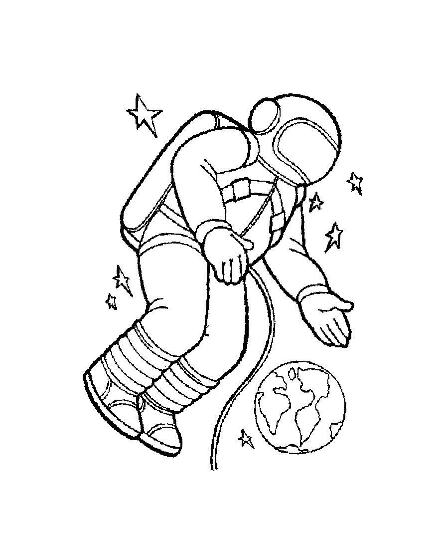 Космонавт и планета