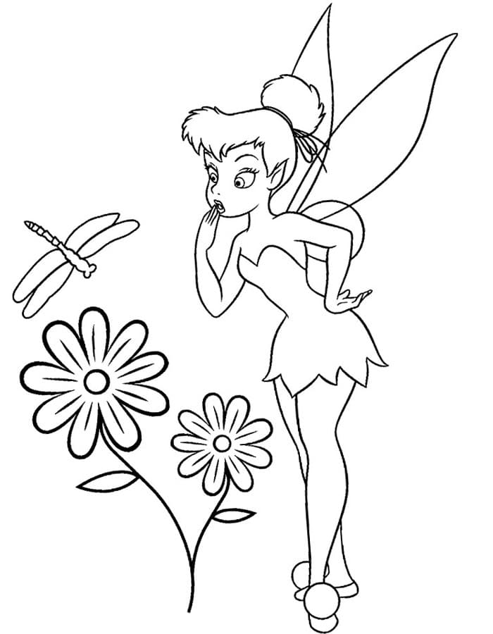 Фея цветочек и стрекоза
