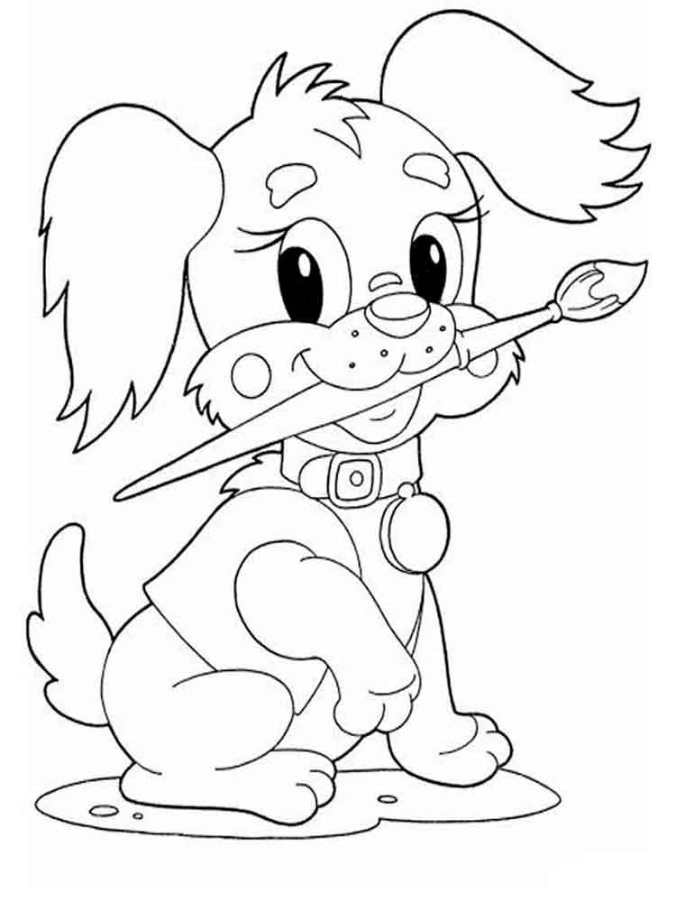 Собачка с кисточкой