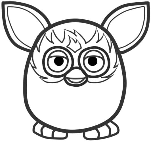 Ферби Бум трафарет