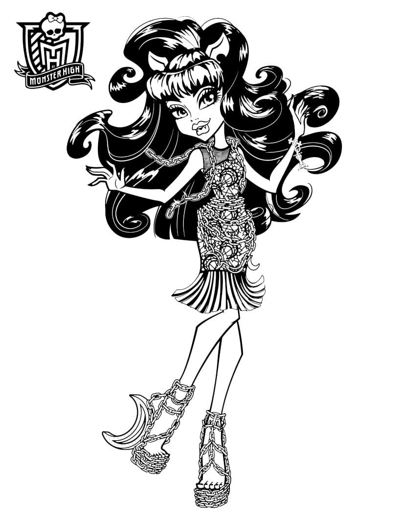 Монстр Хай шаблон