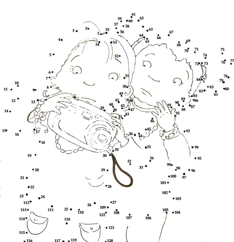 Цифры мальчик и девочка