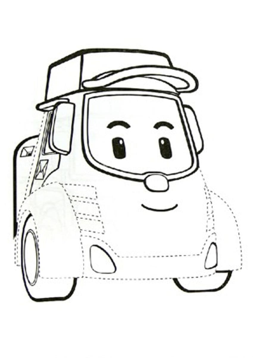 Робокар раскраска_5314