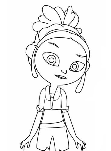 Девочка из сказочного патруля раскраска