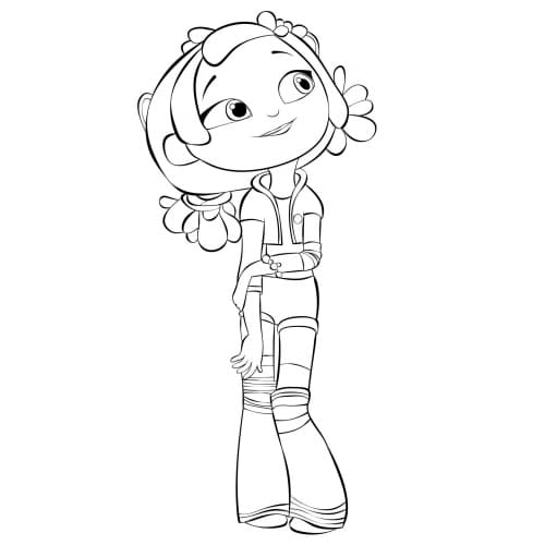 Раскраска девочка