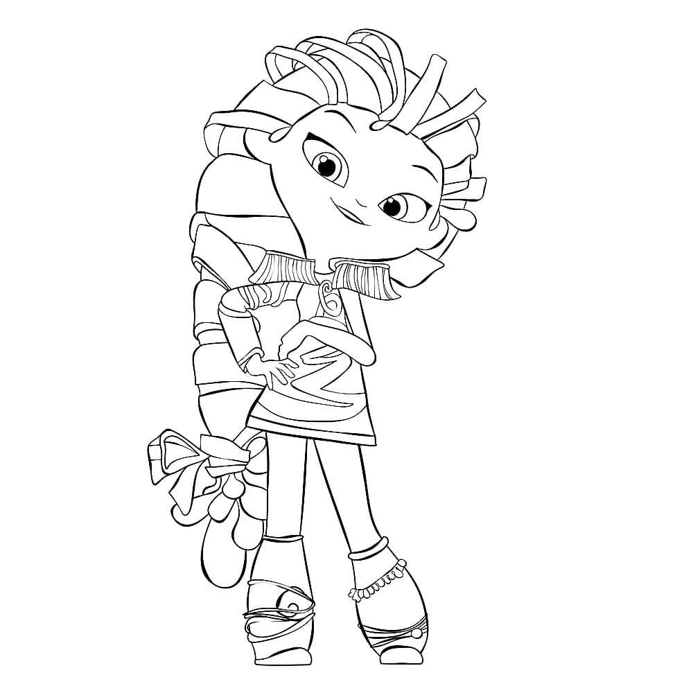 Раскраска Варя из сказочного патруля