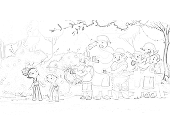 Сказочный патруль раскраска