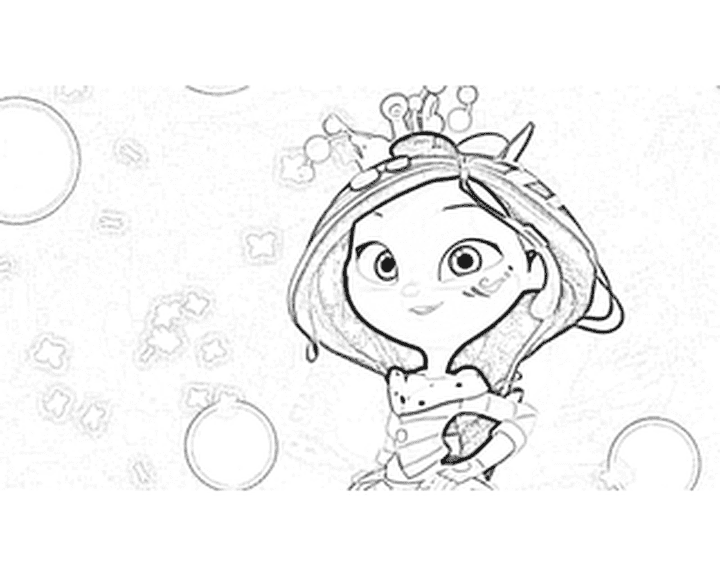 Снежка раскраска