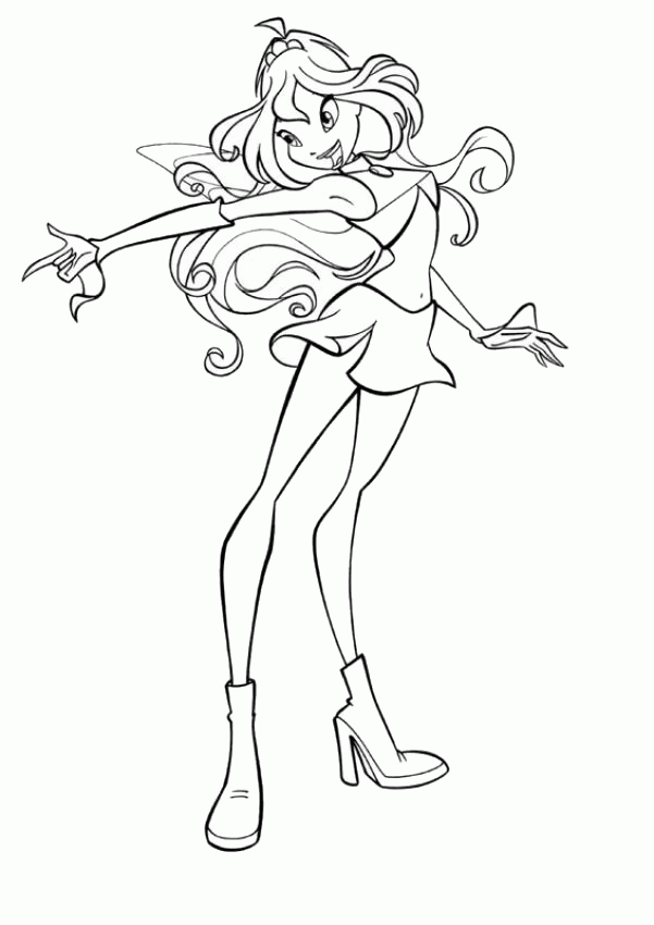 Фея раскраска