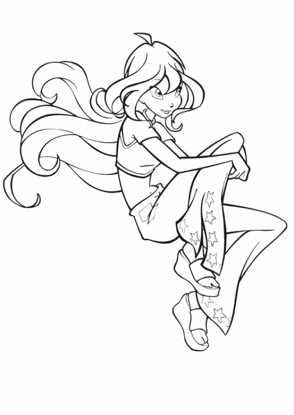 Ёлум фея раскраска для девочек