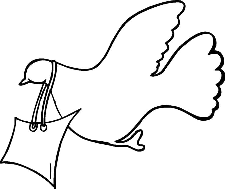 Голубь с сумкой