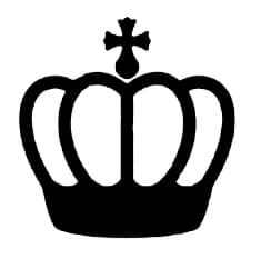 Большая корона для вырезания