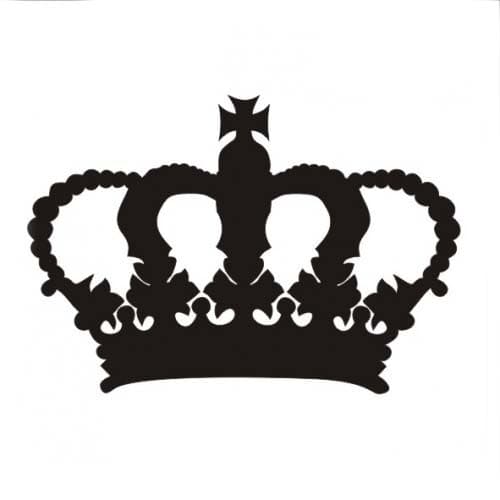 Корона царя трафарет
